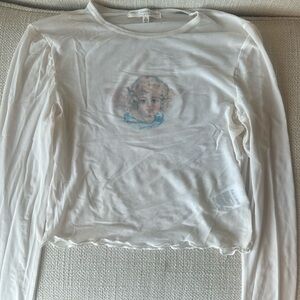 Urban Outfitters Cherub Mesh Crop Top